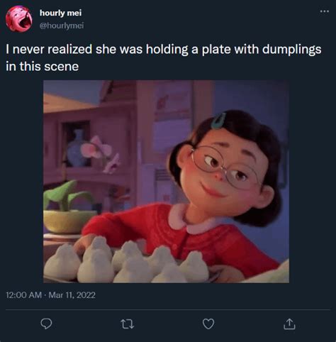 I Never Noticed She Was Holding A Plate With Dumplings Rturningred