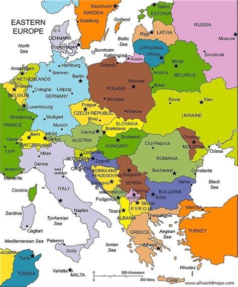 Pin By Octavio Ríos Verdecia On World Map Europe Map Eastern Europe
