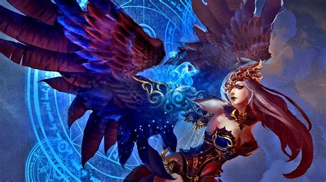 Hey she's looking cool with the lighting effect. Ancient Sigils Angel Magic Dark Fantasy Ultra 3840x2160 Hd Wallpaper 1853561 : Wallpapers13.com