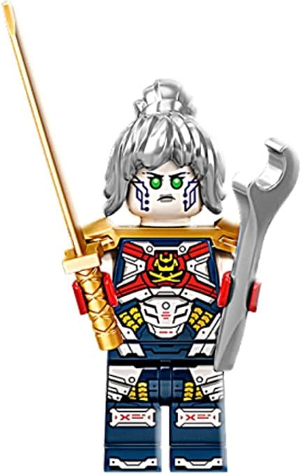lego ninjago pixal minifigure with wrench and gold katana p i x a l toys and games