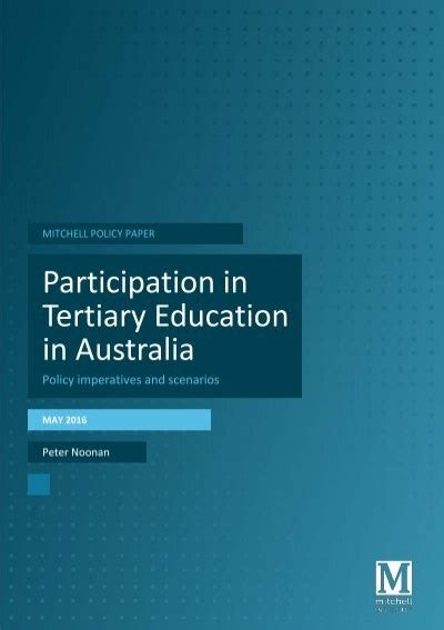 Participation In Tertiary Education In Australia