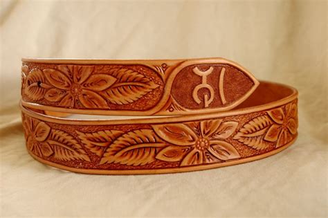 This listing is for leather cover the code of volken with organic pattern or daily planner, diary, organizer, telephone. Handmade Western leather belt patterns. Lone Tree Leather ...