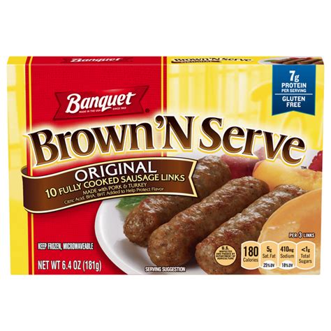 Save On Banquet Brown N Serve Sausage Links Original 10 Ct Frozen