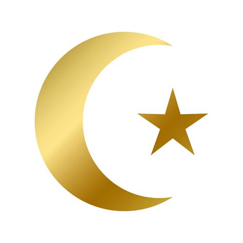 Islamic Faith Symbol Isolated Islam Religious Sign 2789144 Vector Art