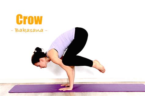 How To Do Crow Pose Bakasana Yoga Poses Step By Step