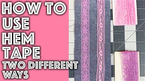 How To Use And Attach Hem Tape Sew Anastasia Youtube
