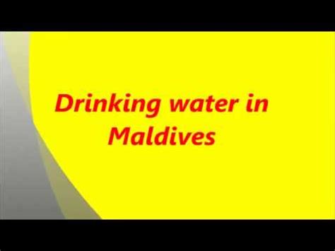 People who call me about water purification often ask what type of pipes i prefer in a home. Drinking water in Maldives 2020 - YouTube