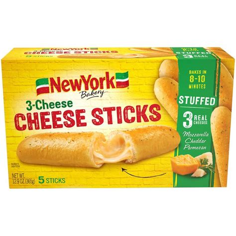 New York Brand Bakery Stuffed 3 Cheese Cheese Sticks 129 Oz From