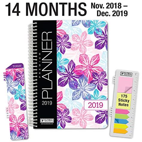 Hardcover Calendar Year 2019 Planner November 2018 Through December