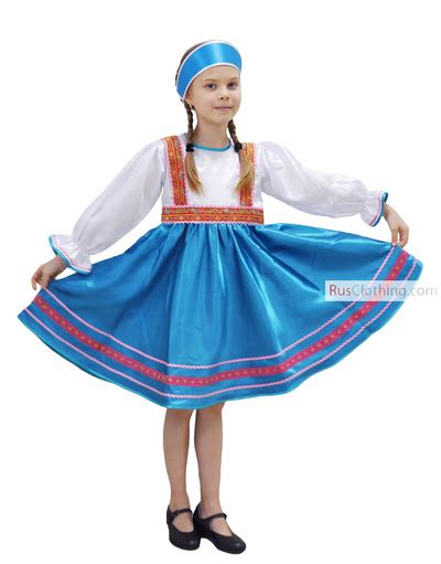 russian sarafan dress for girl dunyasha