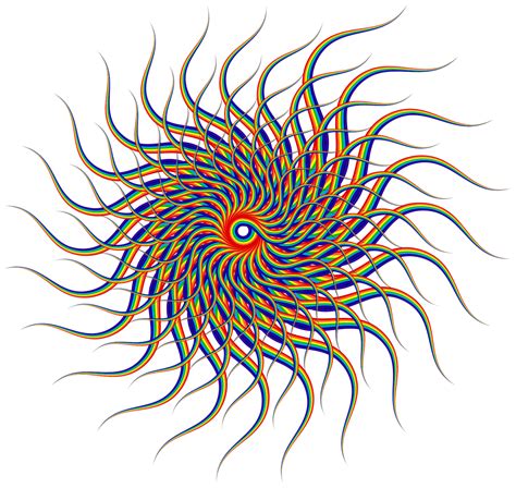 Rainbow Colored Spiral Clip Art Image Clipsafari