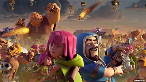 Coc War Giant Balloon Archer Wizard Clash Of Clans Wallpapers