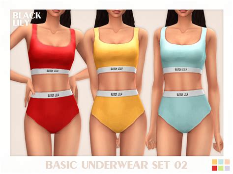 The Sims Resource Basic Underwear Set 02