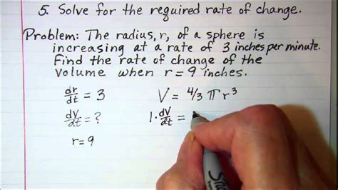 How To Solve Related Rates Word Problems