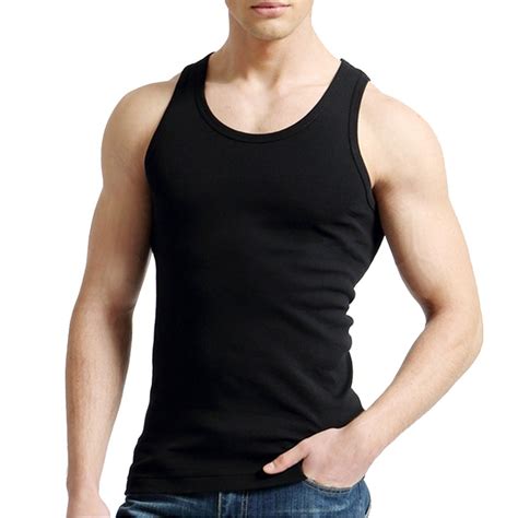Fashion Men Tank Top 2 Pack Solid Vest Cotton Male Sleeveless Tops Slim Casual Undershirt Tank