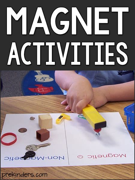 Magnet Experiments Science Experiments Kids Preschool Preschool