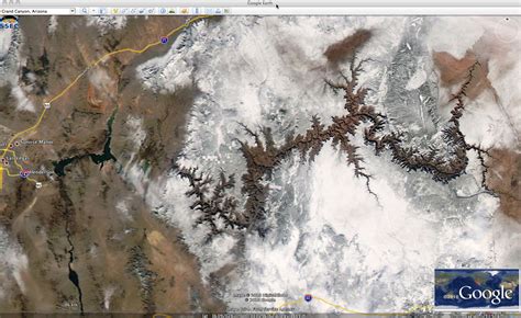 High Elevation Snow Cover Across The Grand Canyon Region Of The