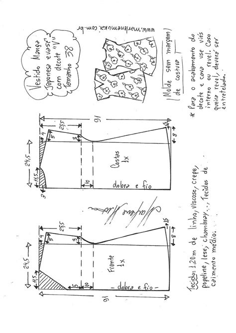 Vestido Evasê Manga Japonesa E Decote V Fácil De Fazer Marlene Mukai Em 2020 Manga Japonesa