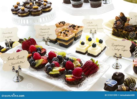 Dessert Bar Stock Image Image Of Food Assorted Covered 31531595