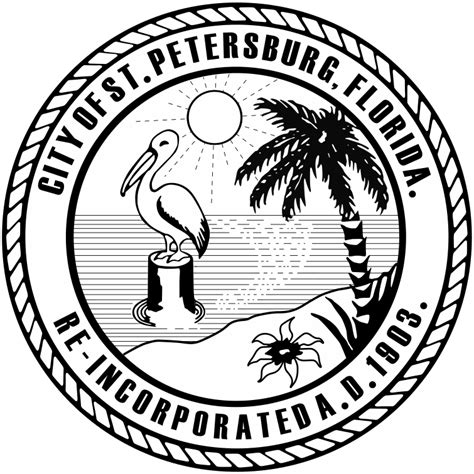 Official seal of St. Petersburg, Florida | St petersburg florida, Petersburg florida, Florida