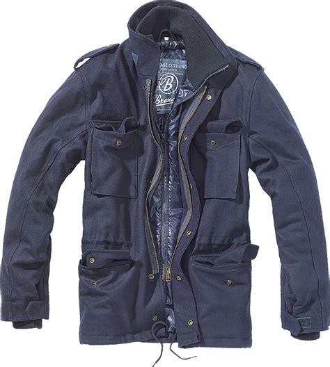 brandit m65 voyager melton wool mix field jacket coat navy blue ebay