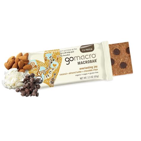 Gomacro Macrobar Organic Vegan Protein Bars Coconut Almond Butter