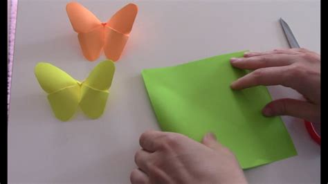 Origami Kelebek Yapımı Kağıttan Kelebek Yapımı Youtube