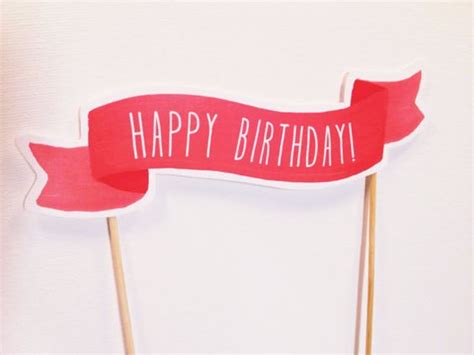 Cake Topper Banner Happy Birthday Cakes And Birthday Cake Toppers On