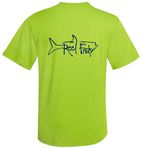 Performance Dry Fit Tarpon Fishing Short Sleeve Shirts Reel Fishy