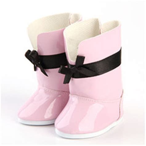 18 Inch Doll Shoes Pink Boots Fits American Girl Dollsbest T In Dolls Accessories From Toys