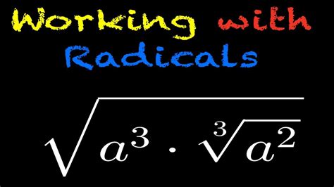 Simplifying Radical Expressions Pre Calculus Youtube