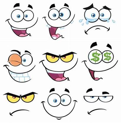 Cartoon Face Funny Expression Clip Facial Eyes