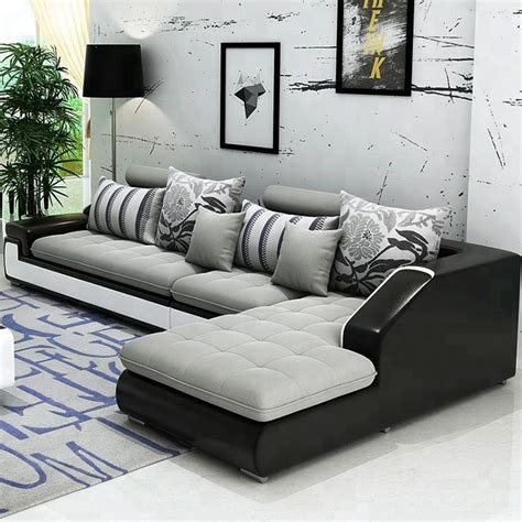 Modern L Shaped Corner Living Room Furniture Living Room Sofa Set