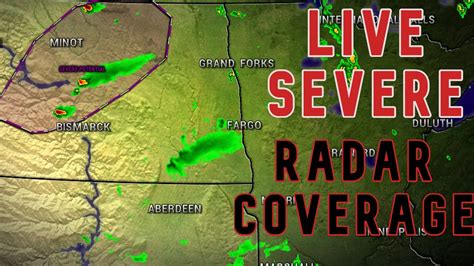 Live Severe Storm Track For Dakotas And Minnesota Youtube