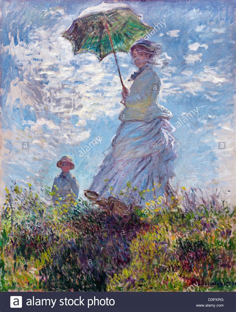 Monet Girl With Umbrella Painting At Explore