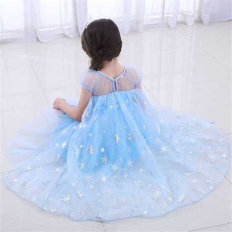 Kid Girl Blue Sequins Silver Snowflake Tutu Princess Dresses Girls