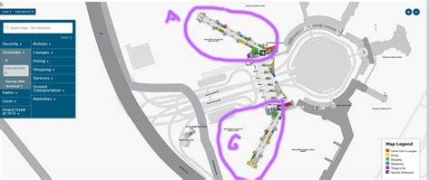 International Terminal At Sfo Map San Francisco Airport