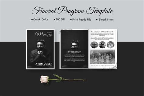 8 Page Funeral Booklet Template Graphic By Sistecbd · Creative Fabrica