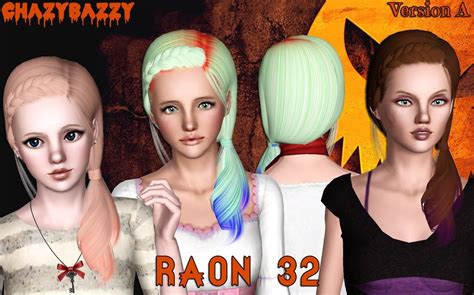 Raon 32 Hairstyle Retextured By Chazy Bazzy Sims 3 Hairs