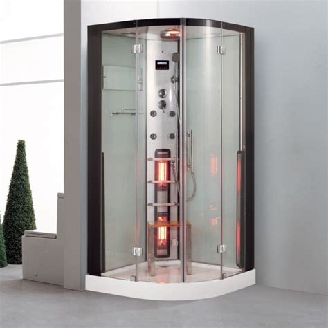 2015 Luxury Single Corner Infrared Sauna Steam Shower Room Legend