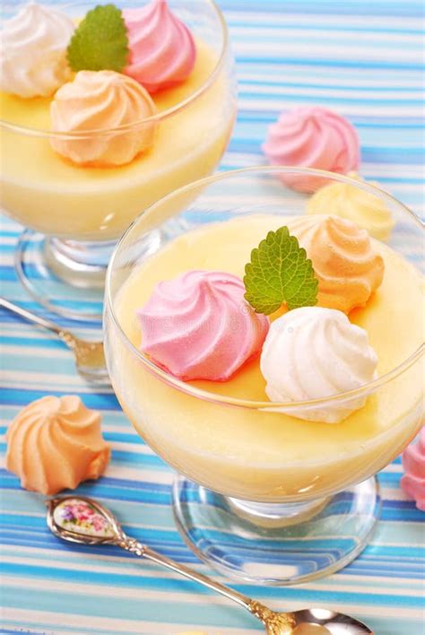 Vanilla Pudding Stock Photo Image Of Sweet Pudding 12109378