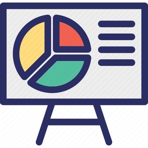 Artboard, easel board, graph presentation, presentation, presentation board icon