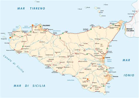 Carte De La Sicile Découvrez La Plus Grande île Ditalie