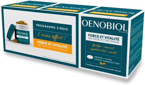 Oenobiol Compléments Alimentaires Force Et Vitalité Cheveux