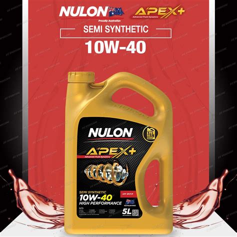 Nulon Full Synthetic 10w 40 Hi Tech Engine Oil 5l For Kenworth On