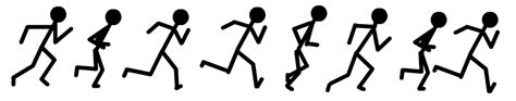 Stickman Run Cycle Animation Sequence Flip Book Animation Run Cycle Images