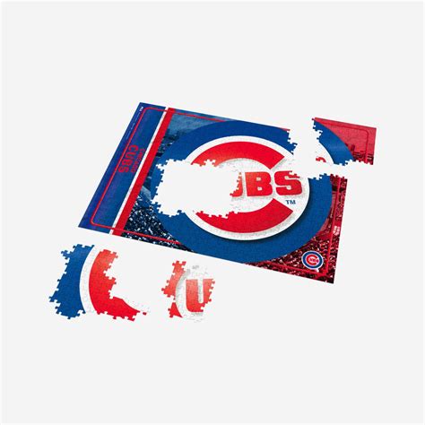 Chicago Cubs Big Logo 500 Piece Jigsaw Puzzle Pzlz Foco