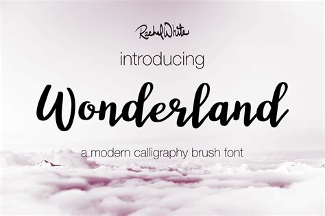 Wonderland A Modern Calligraphy Font 17014 Handwritten Font Bundles