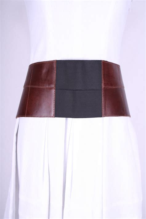 Asos Big Leather Brown Fasion Belt Tiqqette Collection