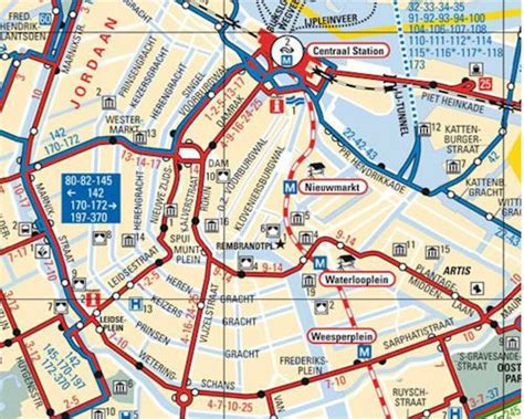 Tramkaart Amsterdam Amsterdam Public Transport Amsterdam Tours